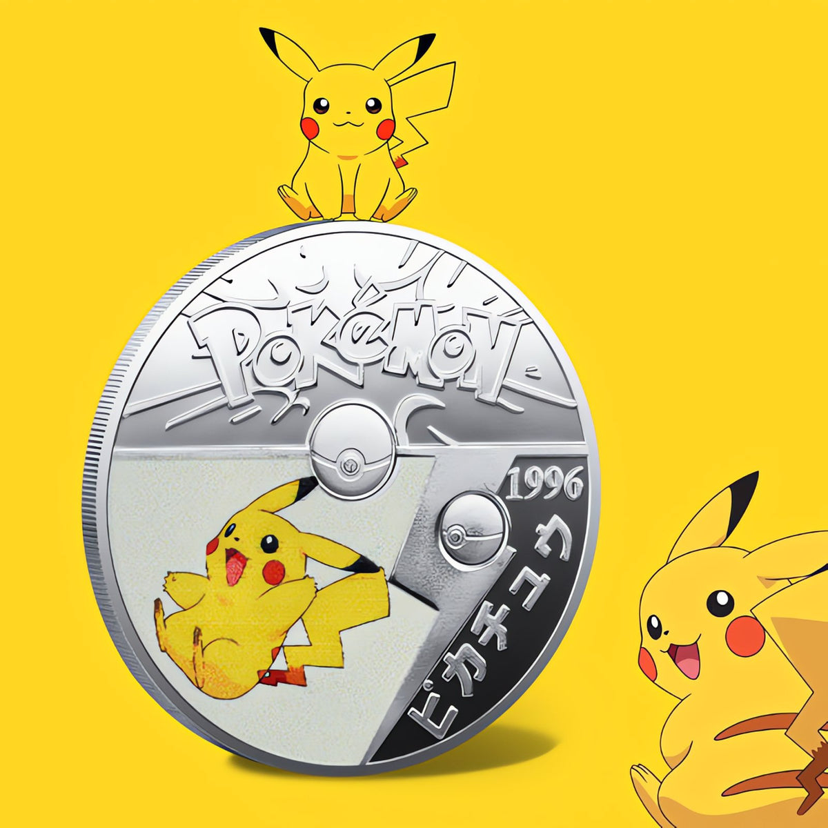 Gold-plated Pokémon collector coin – 5