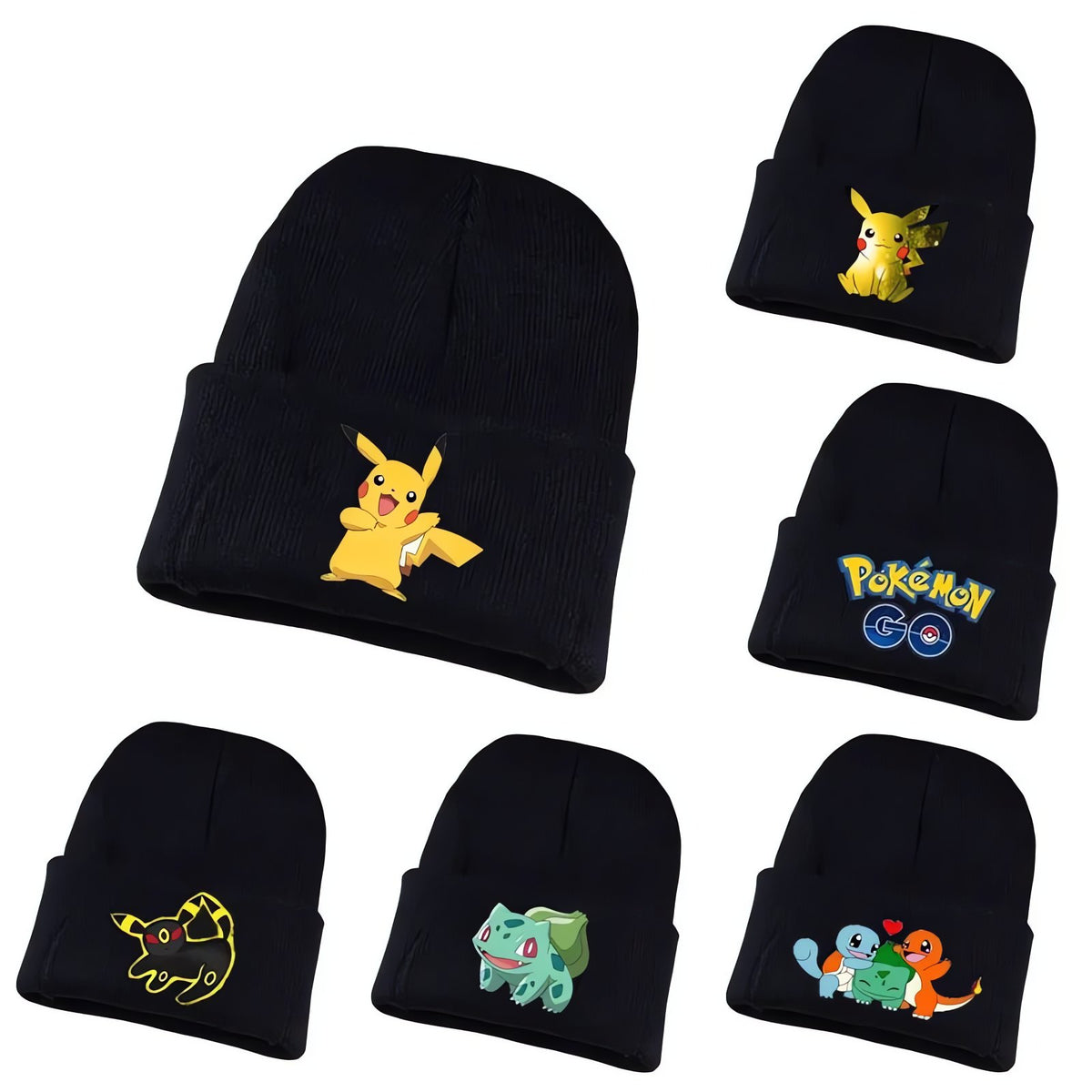 Comic-look Pikachu winter hat
