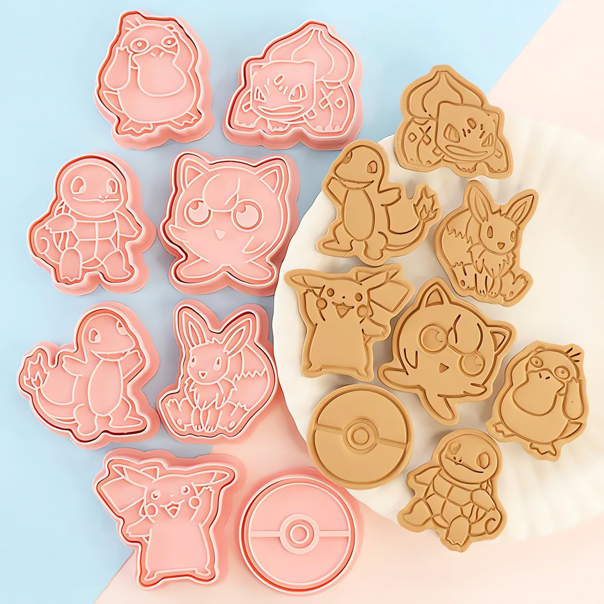 Set of six Pokémon cookie cutters – Set of 6 B