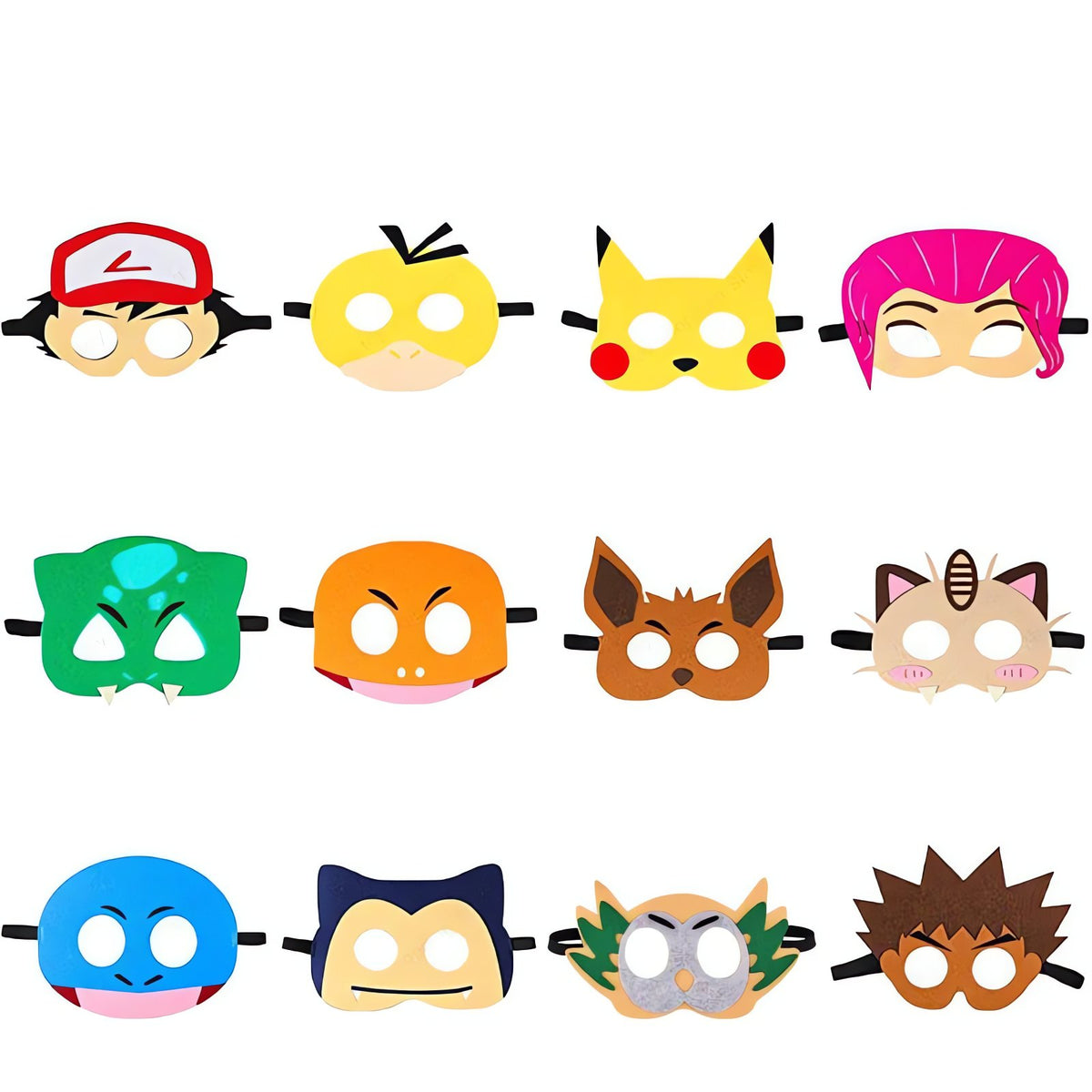 Pokémon cosplay masks