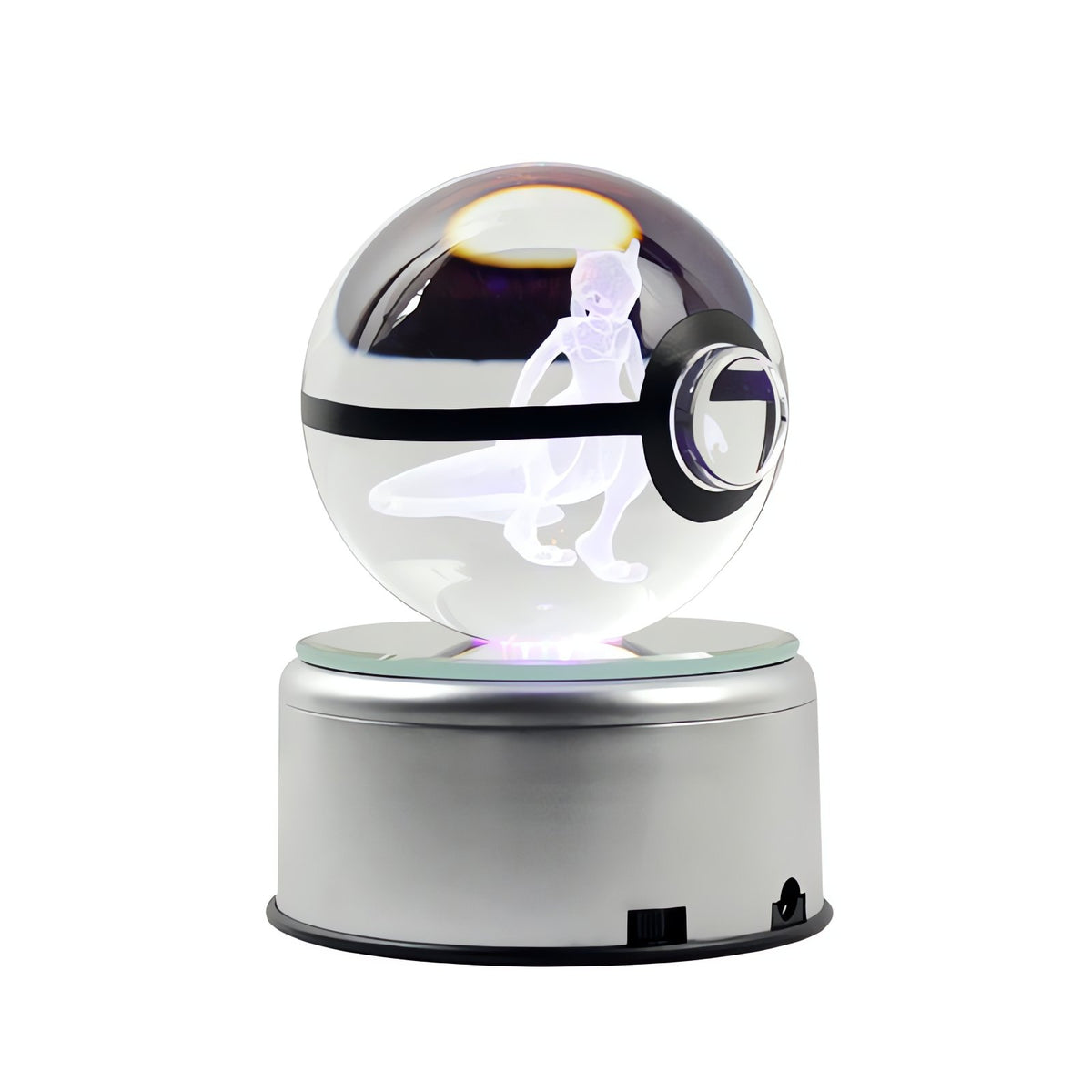 Pokémon crystal ball night light with 3D engraving