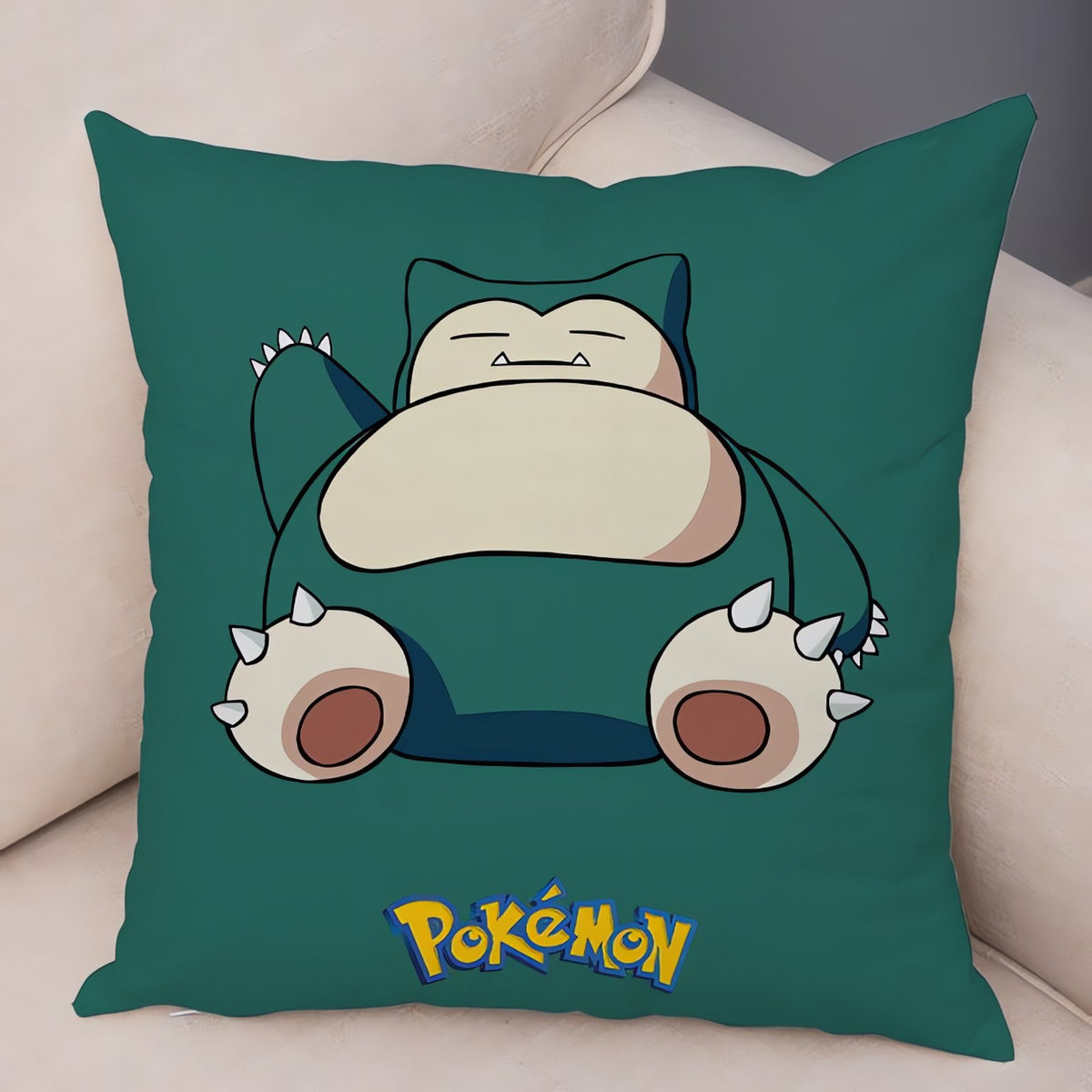 Pokémon cushion covers with Pikachu and Gengar designs – Snorlax