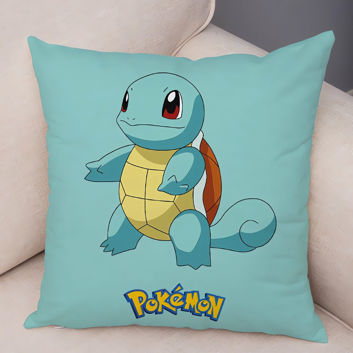 Pokémon cushion covers with Pikachu and Gengar designs – Squirtle