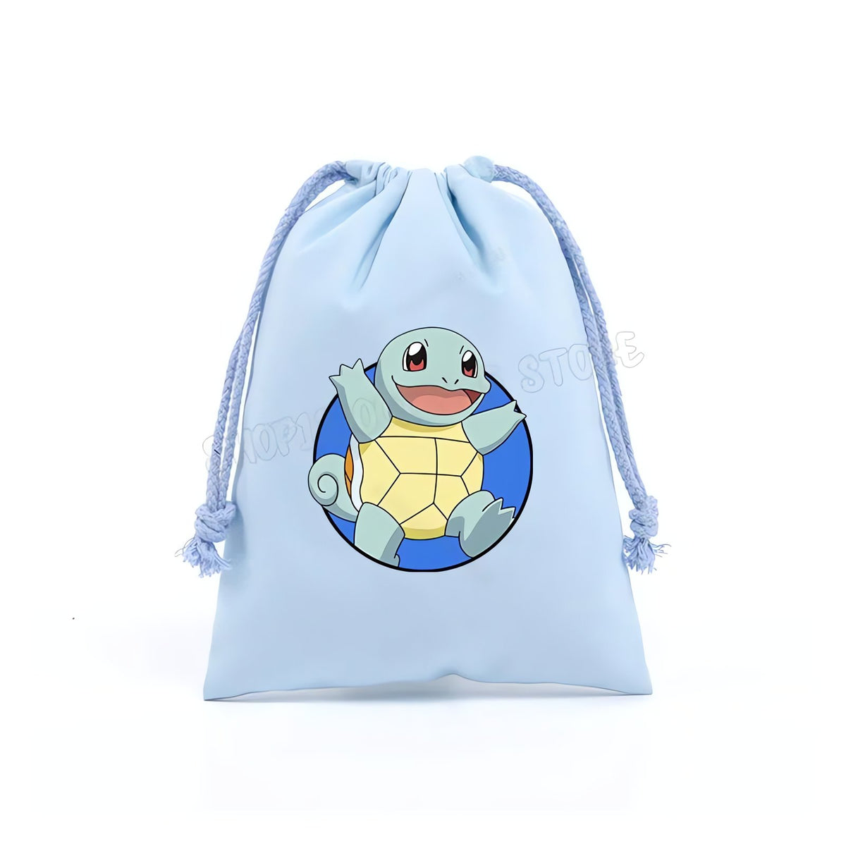 Pokémon canvas drawstring bag – Light Blue Squirtle 2
