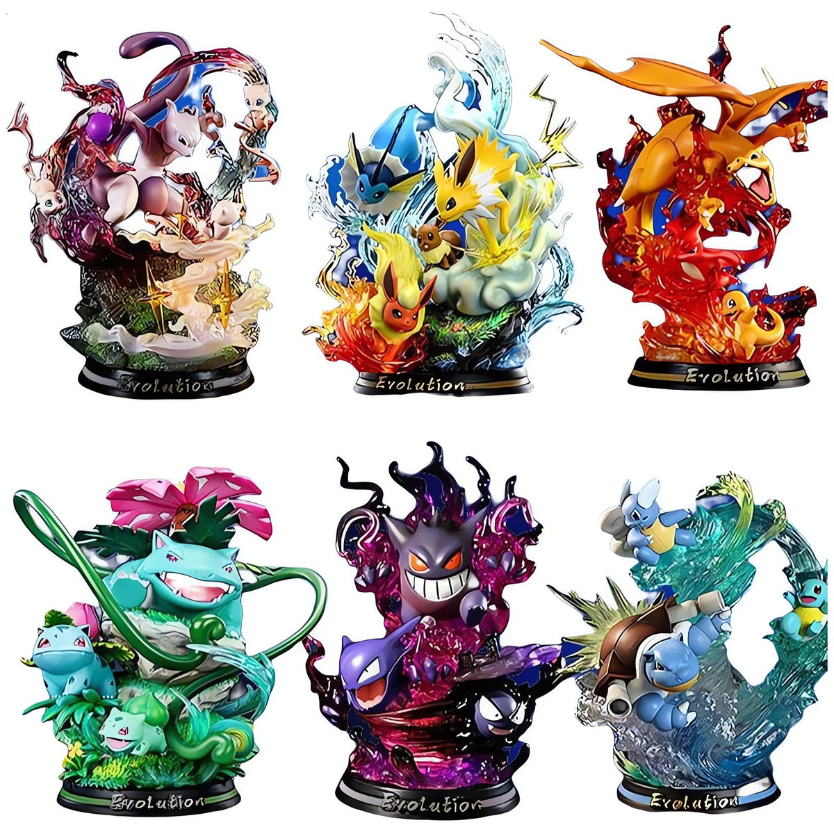 Pokémon evolution figures