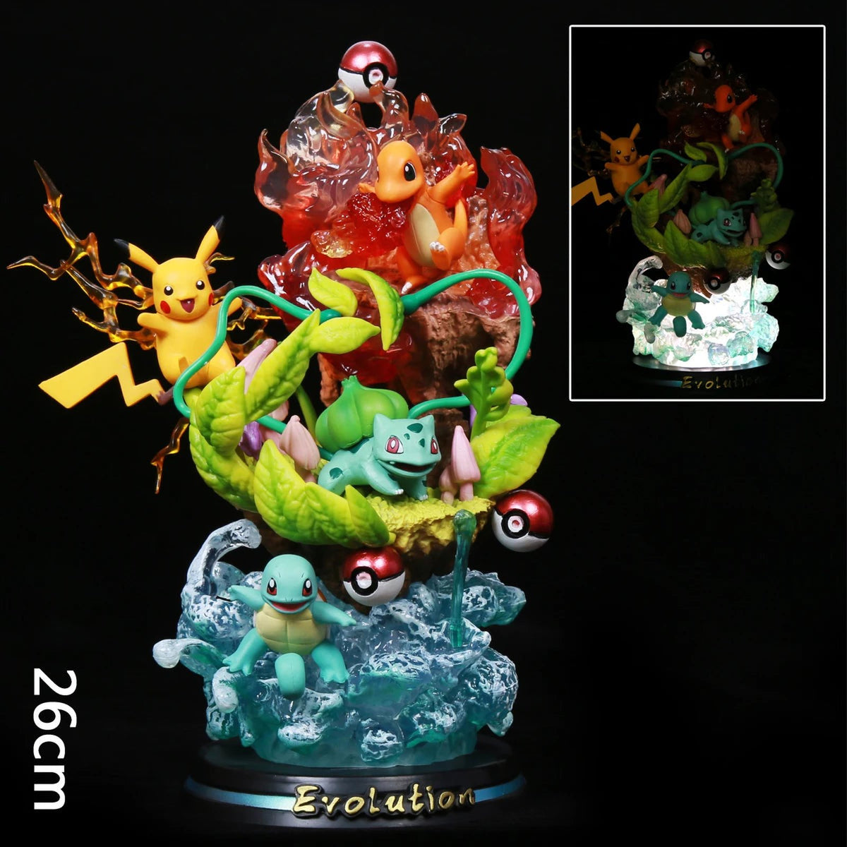 Pokémon evolution figures – 26cm