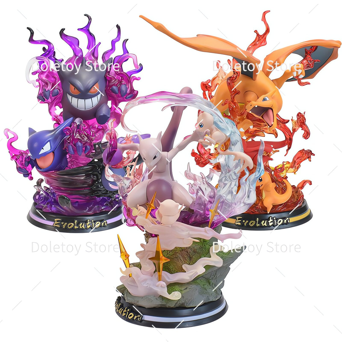 Charizard evolution figure showing three stages