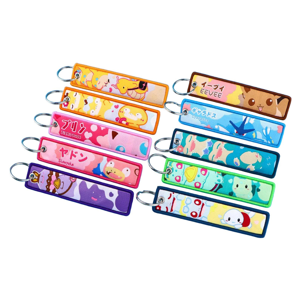 Pokémon fabric keyrings