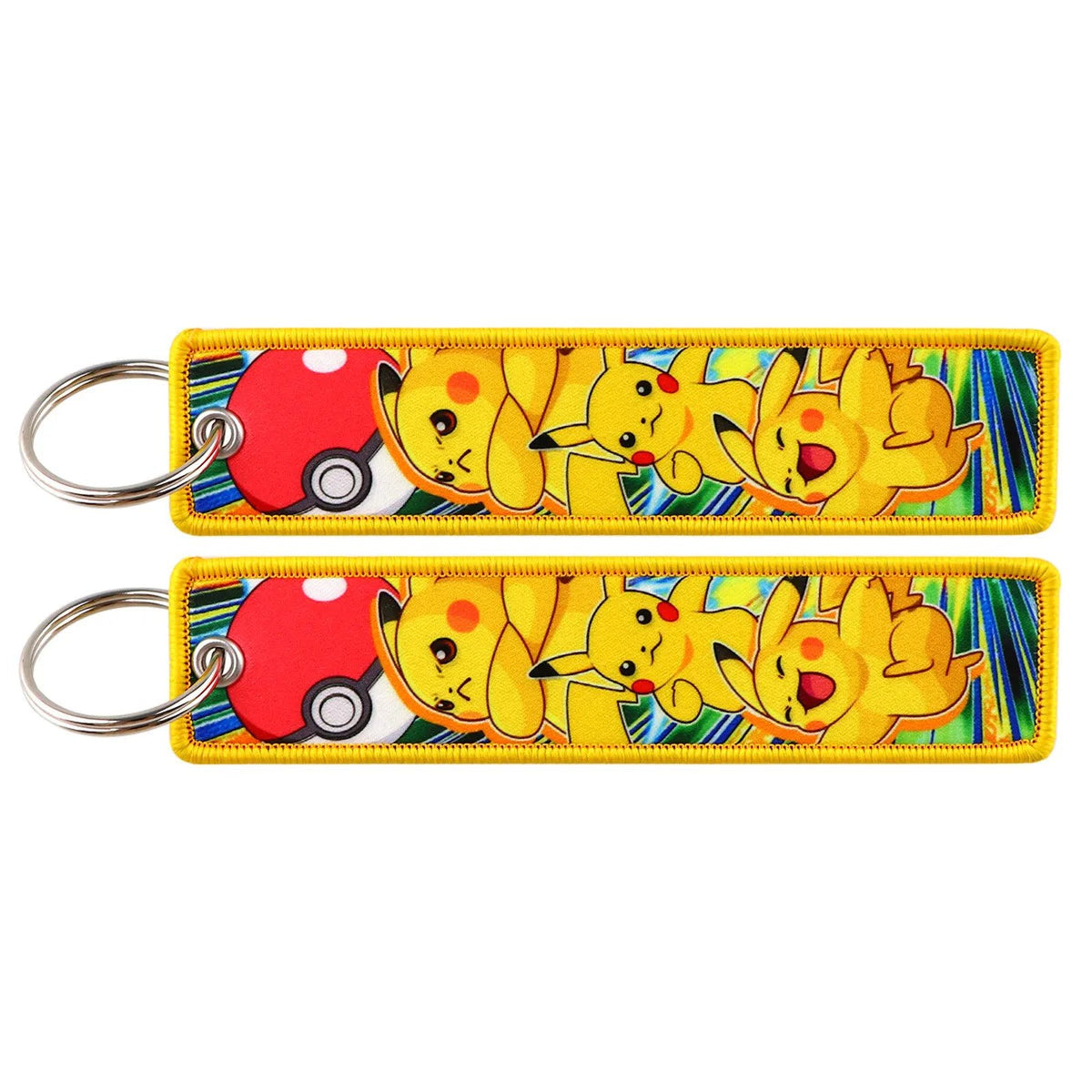 Pokémon fabric keyrings – Pikachu Poké Ball