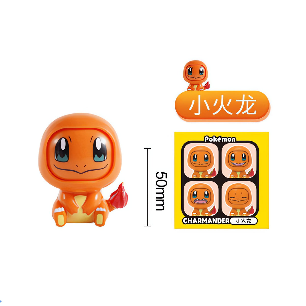 Pokémon face-changing collectable figure, 5cm – Charmander