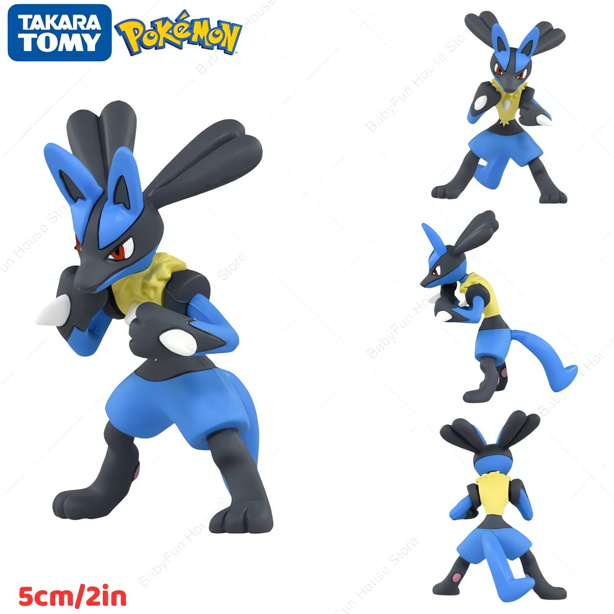 Pokémon figures, Ditto and Jigglypuff designs – Lucario