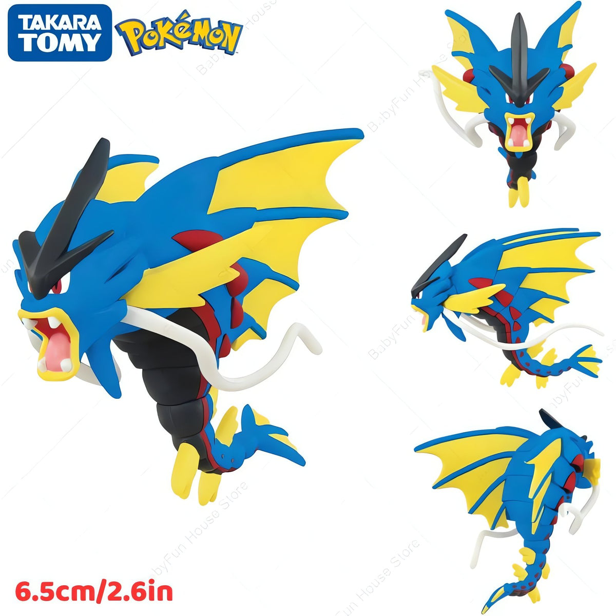 Pokémon figures, Ditto and Jigglypuff designs – Mega Gyarados