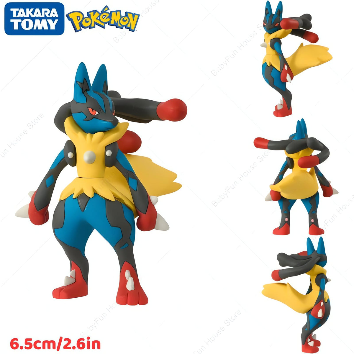 Pokémon figures, Ditto and Jigglypuff designs – Mega Lucario