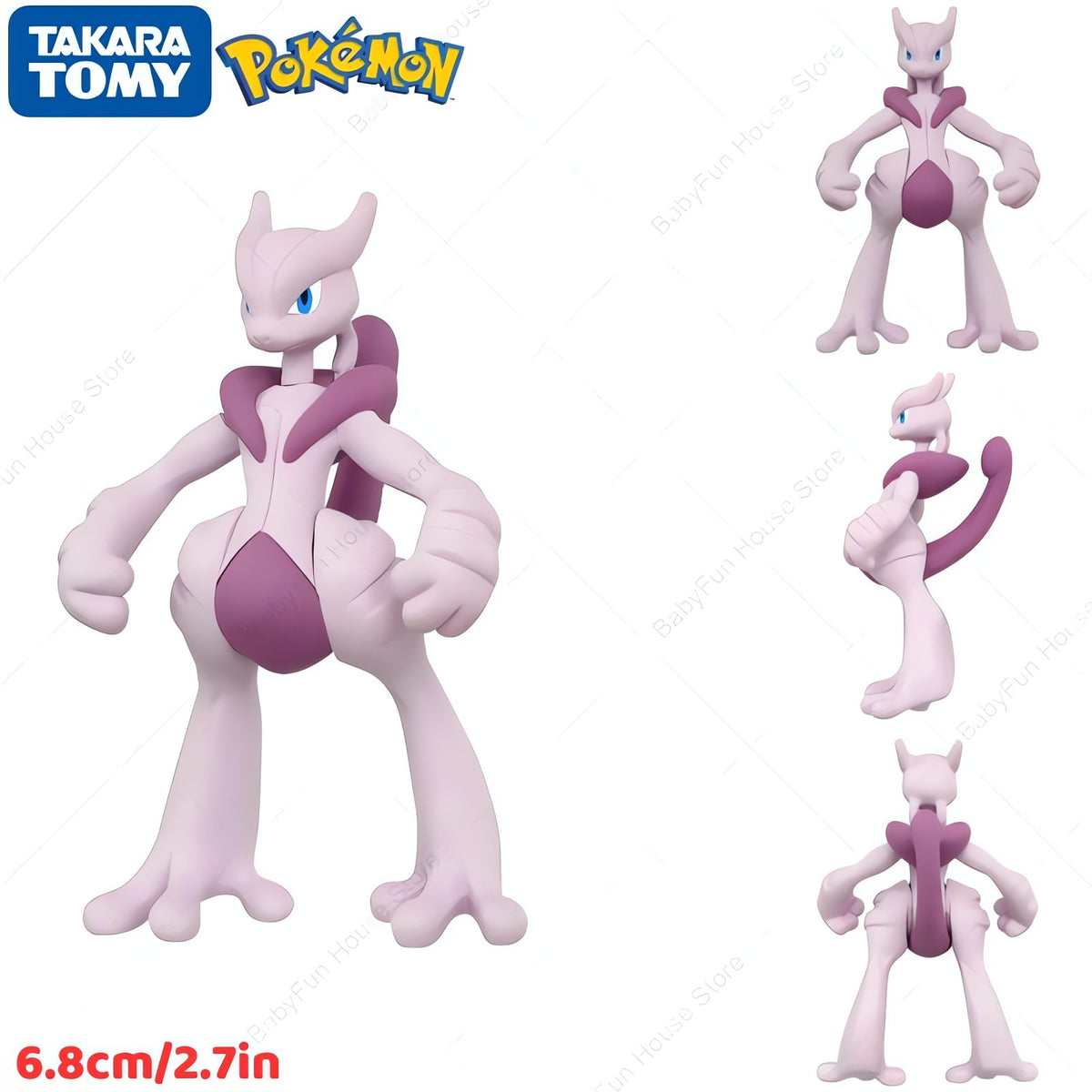 Pokémon figures, Ditto and Jigglypuff designs – Mega Mewtwo X