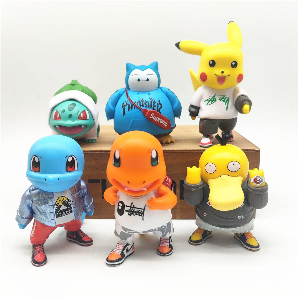 Set of six Pokémon figures in stylish outfits – photo 2