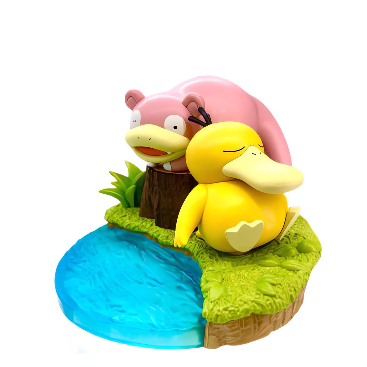Pokémon figure set with trainer and evolution stages – Psyduck Slowpoke