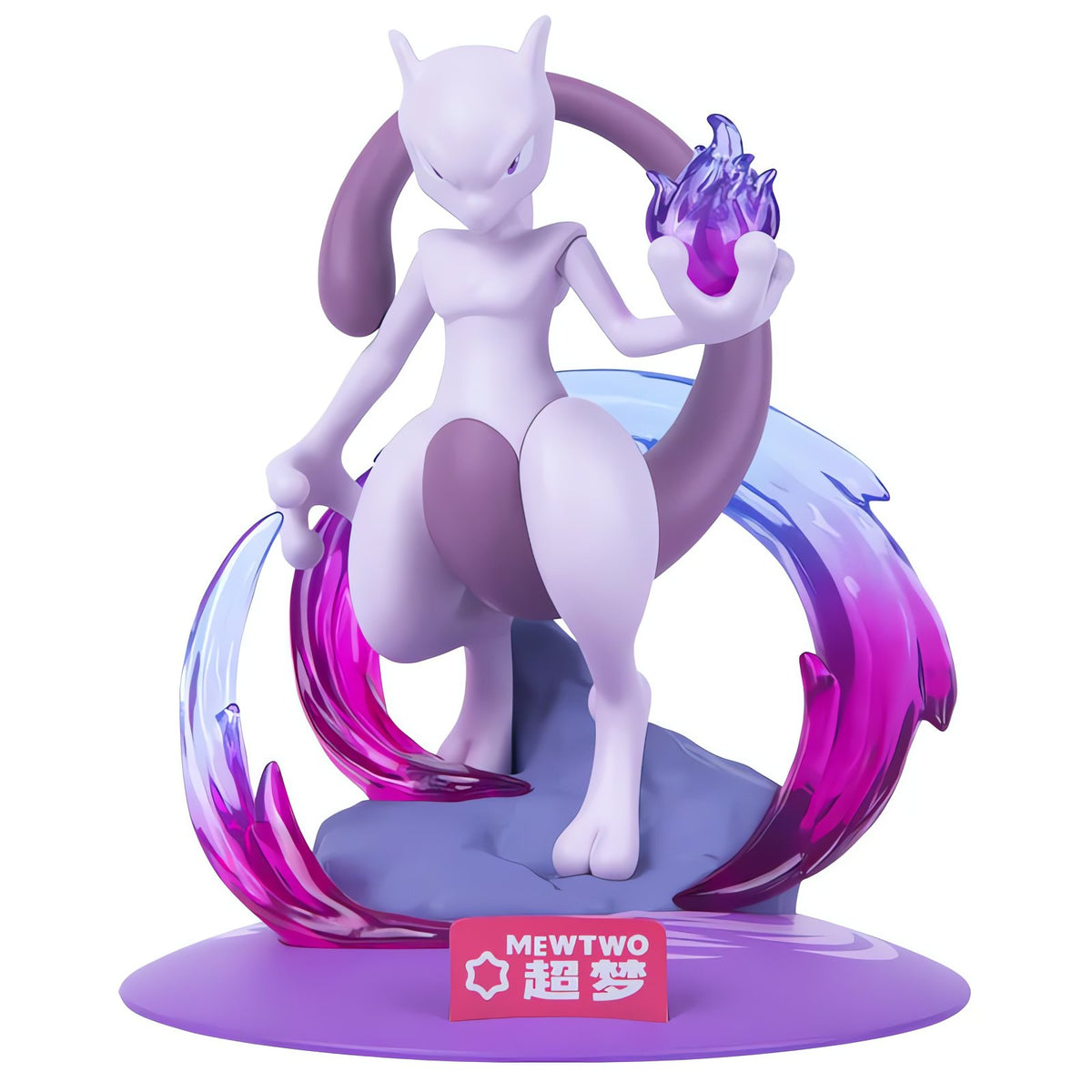Pokémon figures in a range of designs – Mewtwo