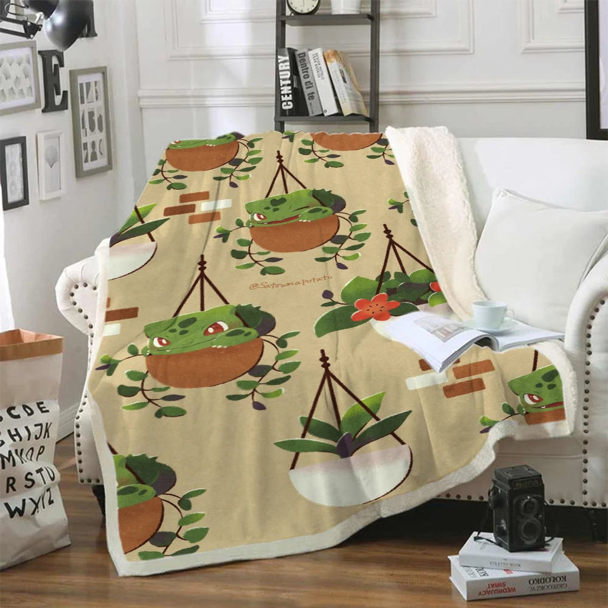 Pokémon flannel blanket with Snorlax design – Bulbasaur