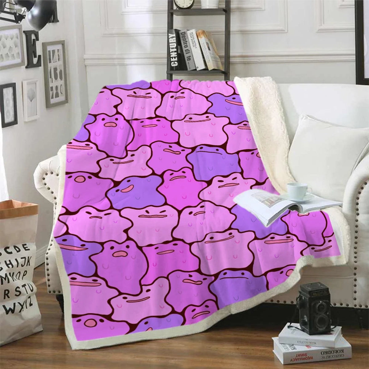 Pokémon flannel blanket with Snorlax design – Ditto