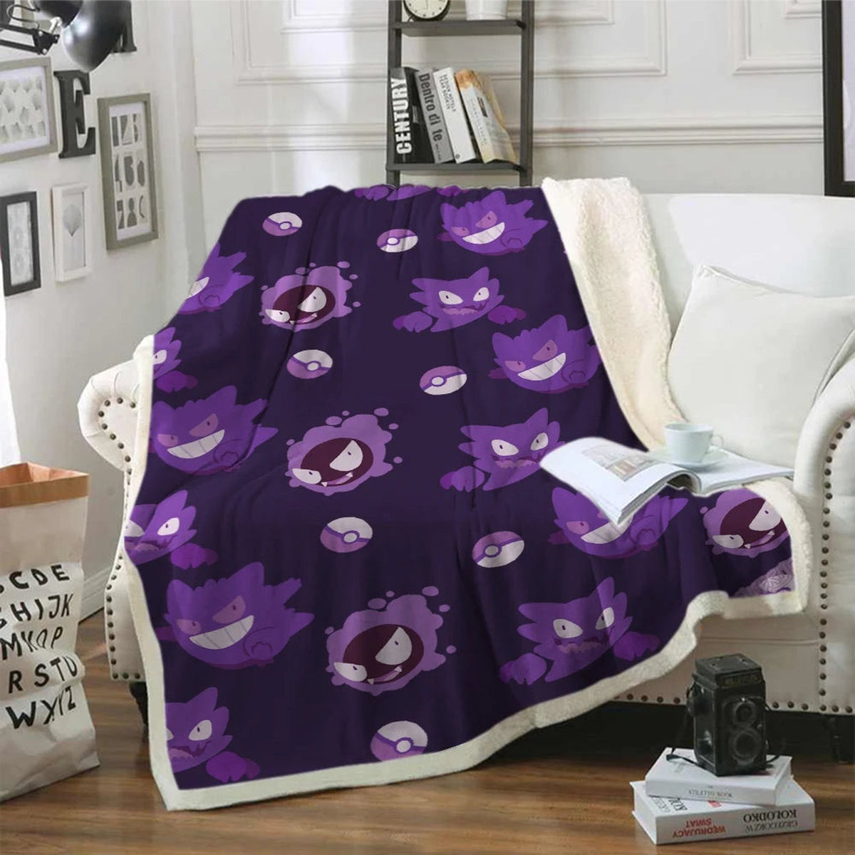 Pokémon flannel blanket with Snorlax design – Gengar