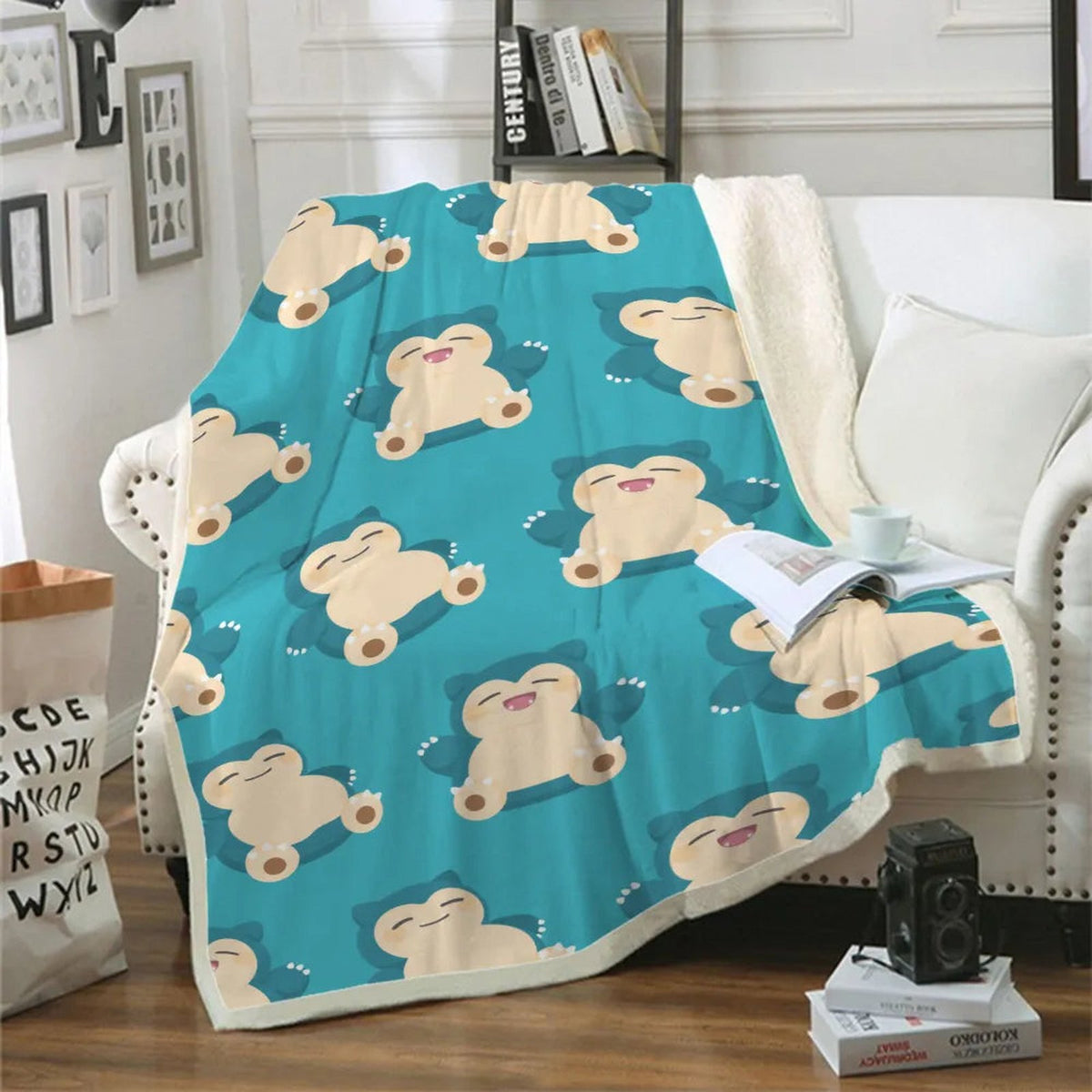 Pokémon flannel blanket with Snorlax design – Snorlax
