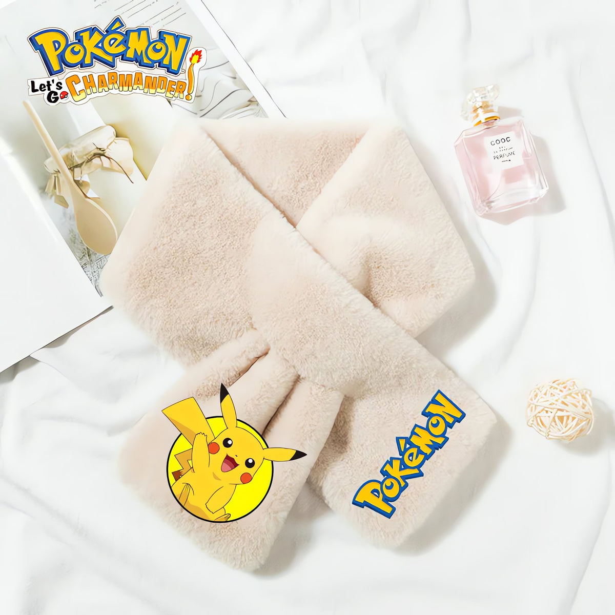 Pokémon fleece scarf for kids