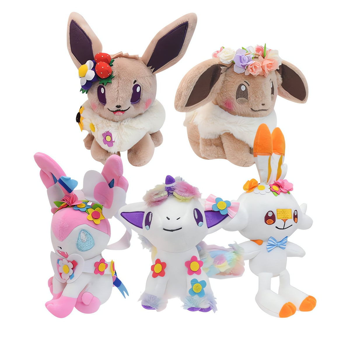 Pokémon Flower Edition plush toys, Eevee and Sylveon