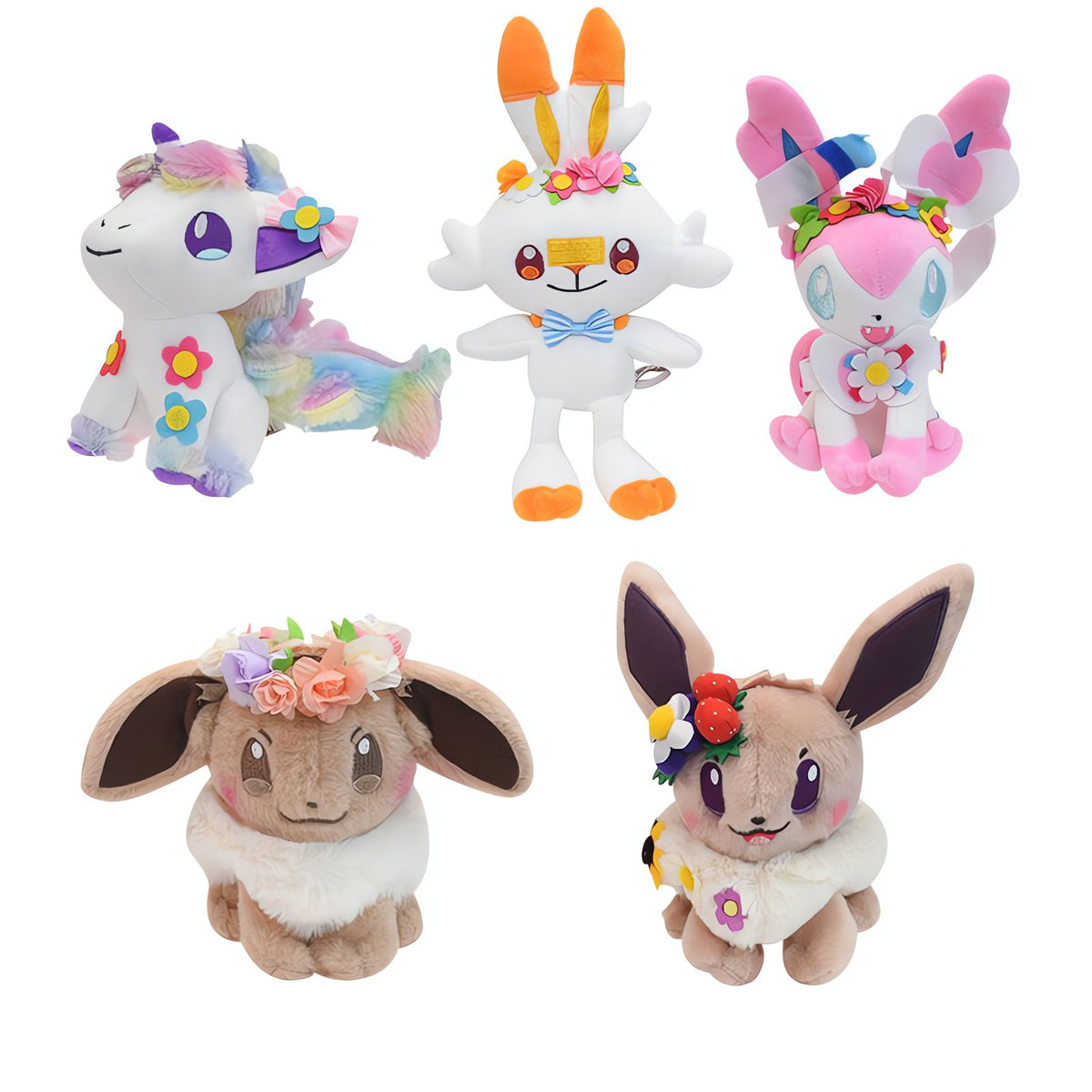Pokémon Flower Edition plush toys, Eevee and Sylveon – photo 2