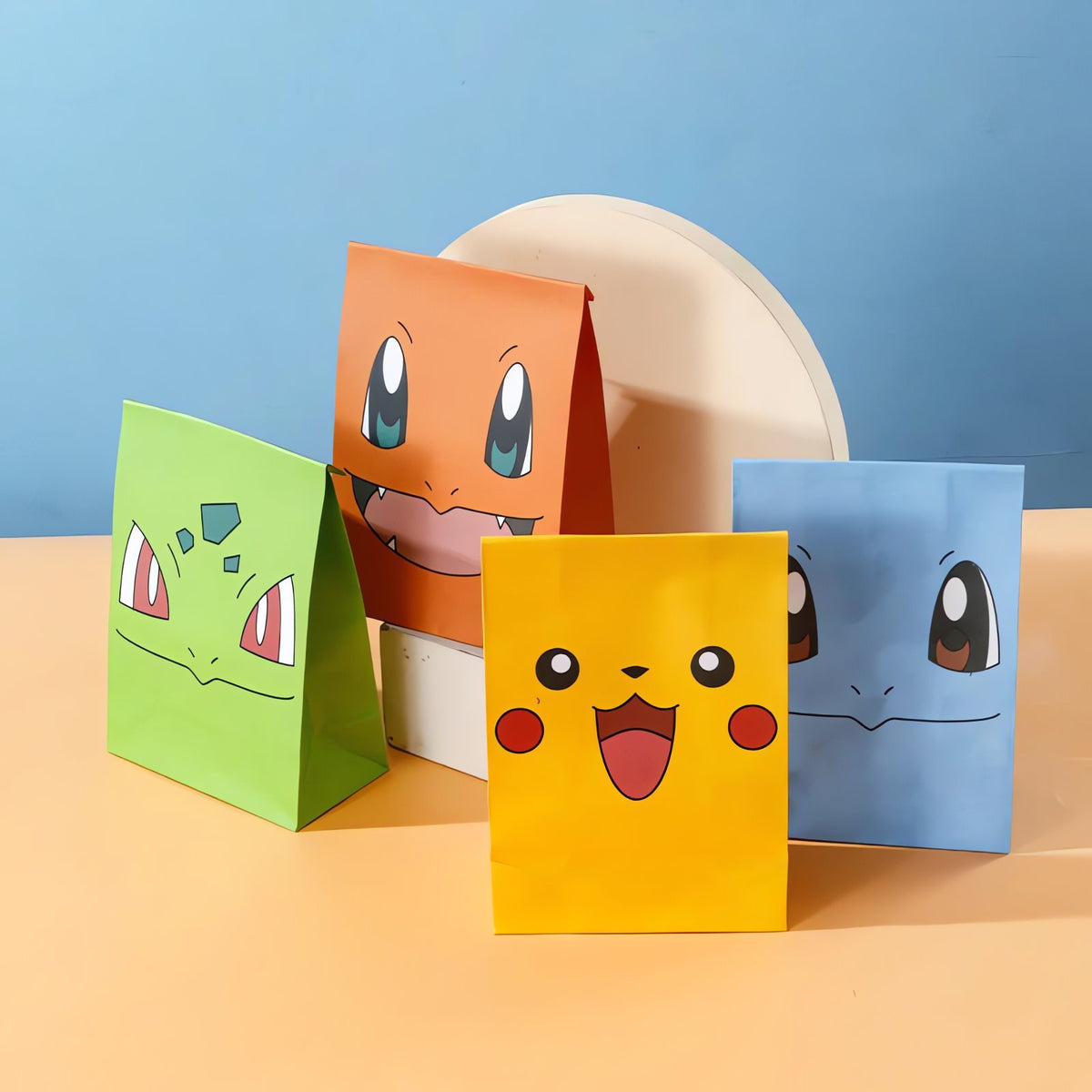 Pokémon gift bags in different designs