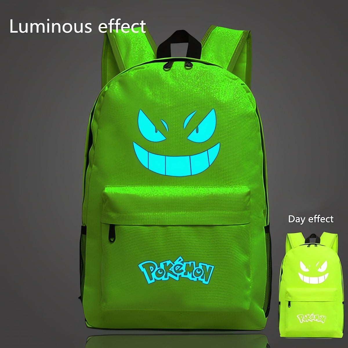Pokémon glow-in-the-dark backpack – Green