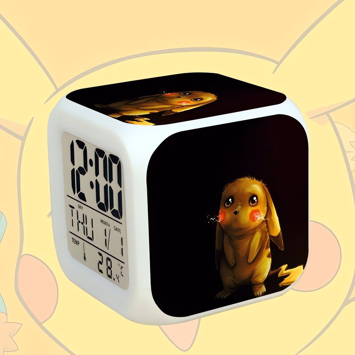 Pokémon GO LED alarm clock cube – Pikachu 18