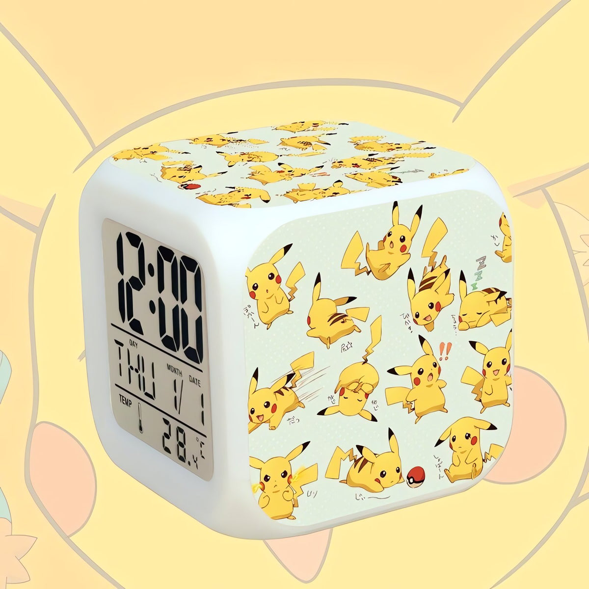 Pokémon GO LED alarm clock cube – Pikachu 22