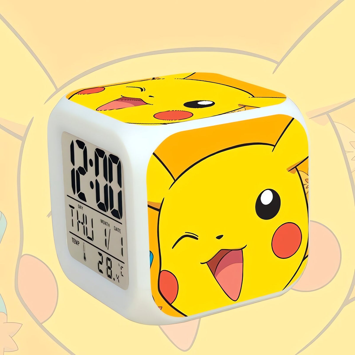 Pokémon GO LED alarm clock cube – Pikachu 25