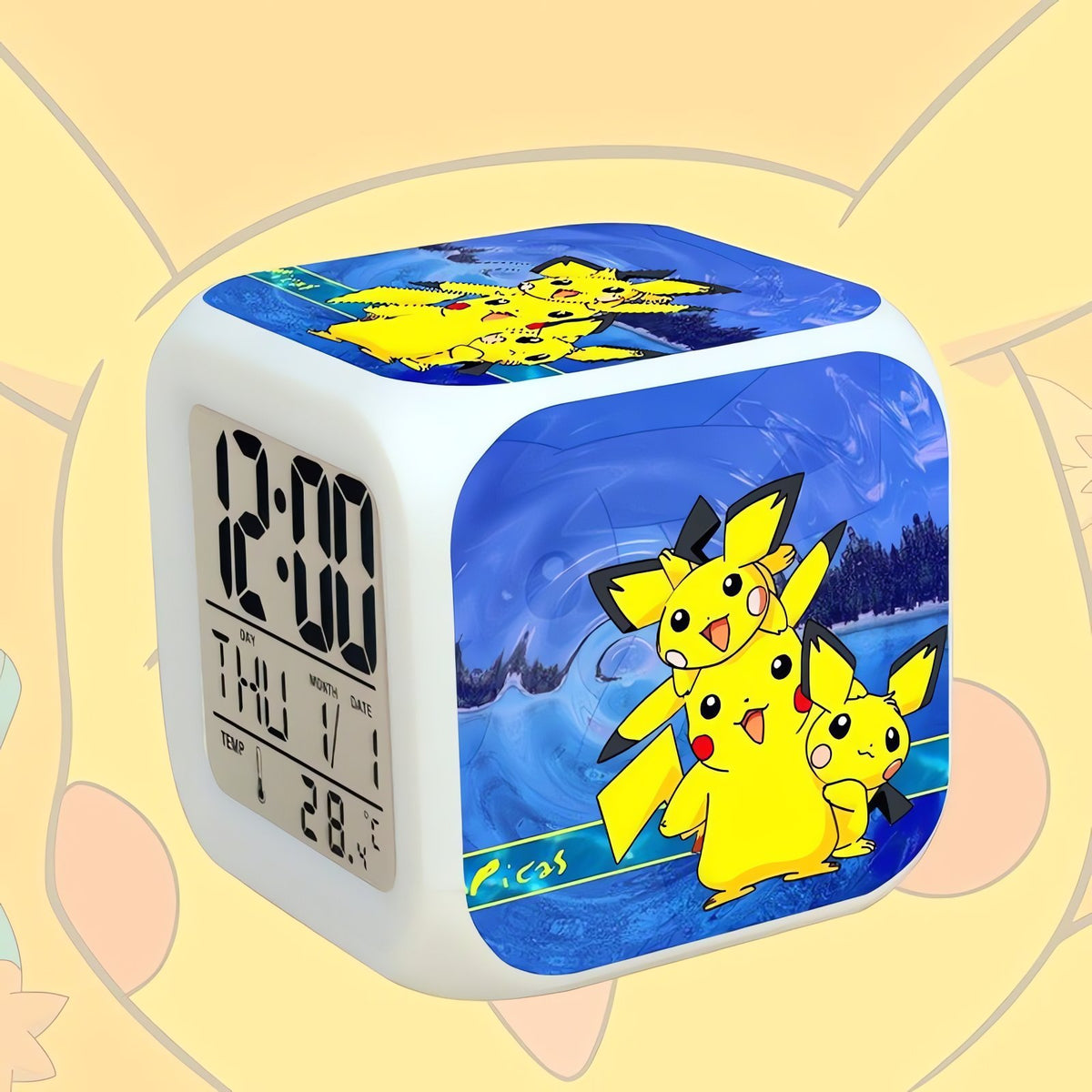 Pokémon GO LED alarm clock cube – Pikachu 26
