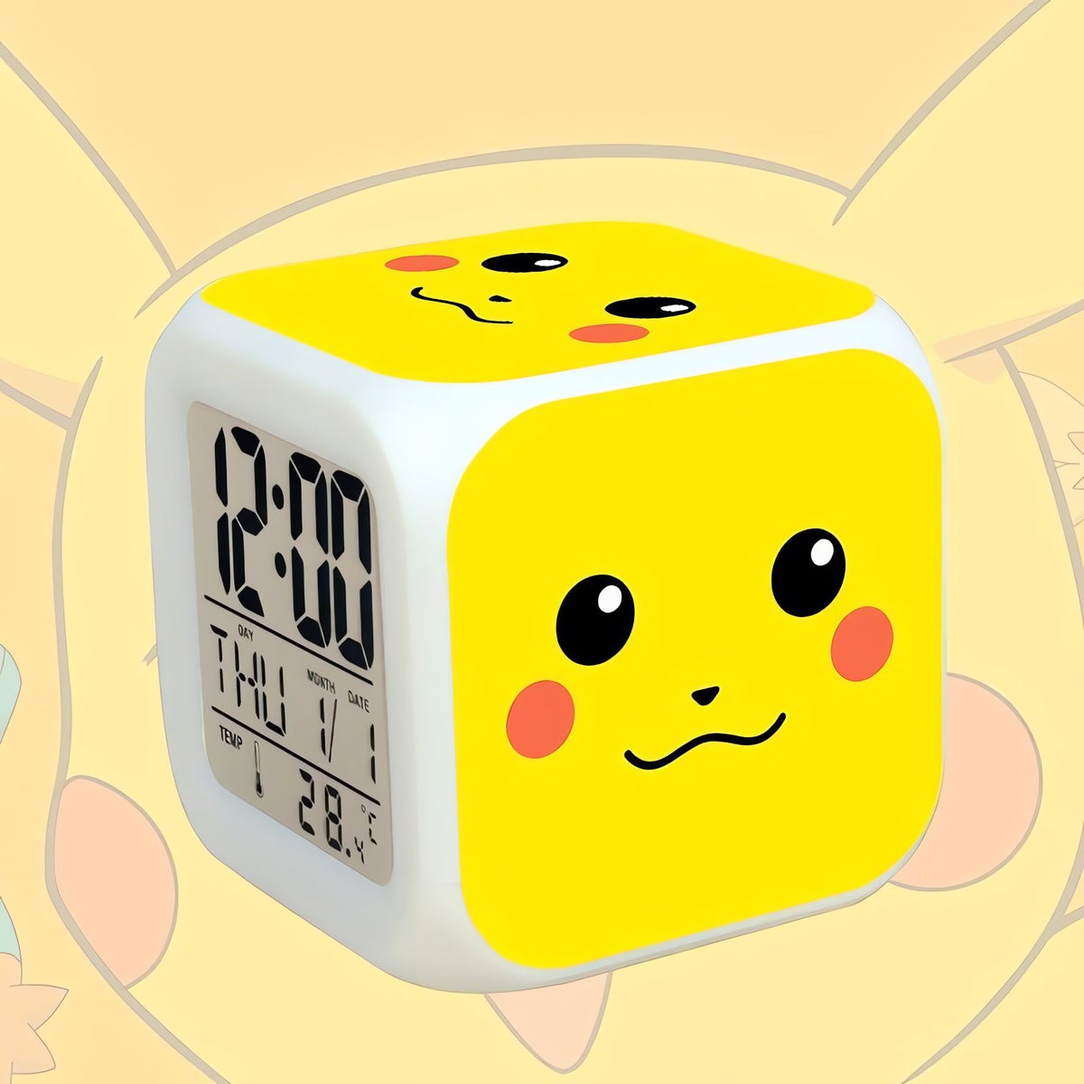 Pokémon GO LED alarm clock cube – Pikachu 5