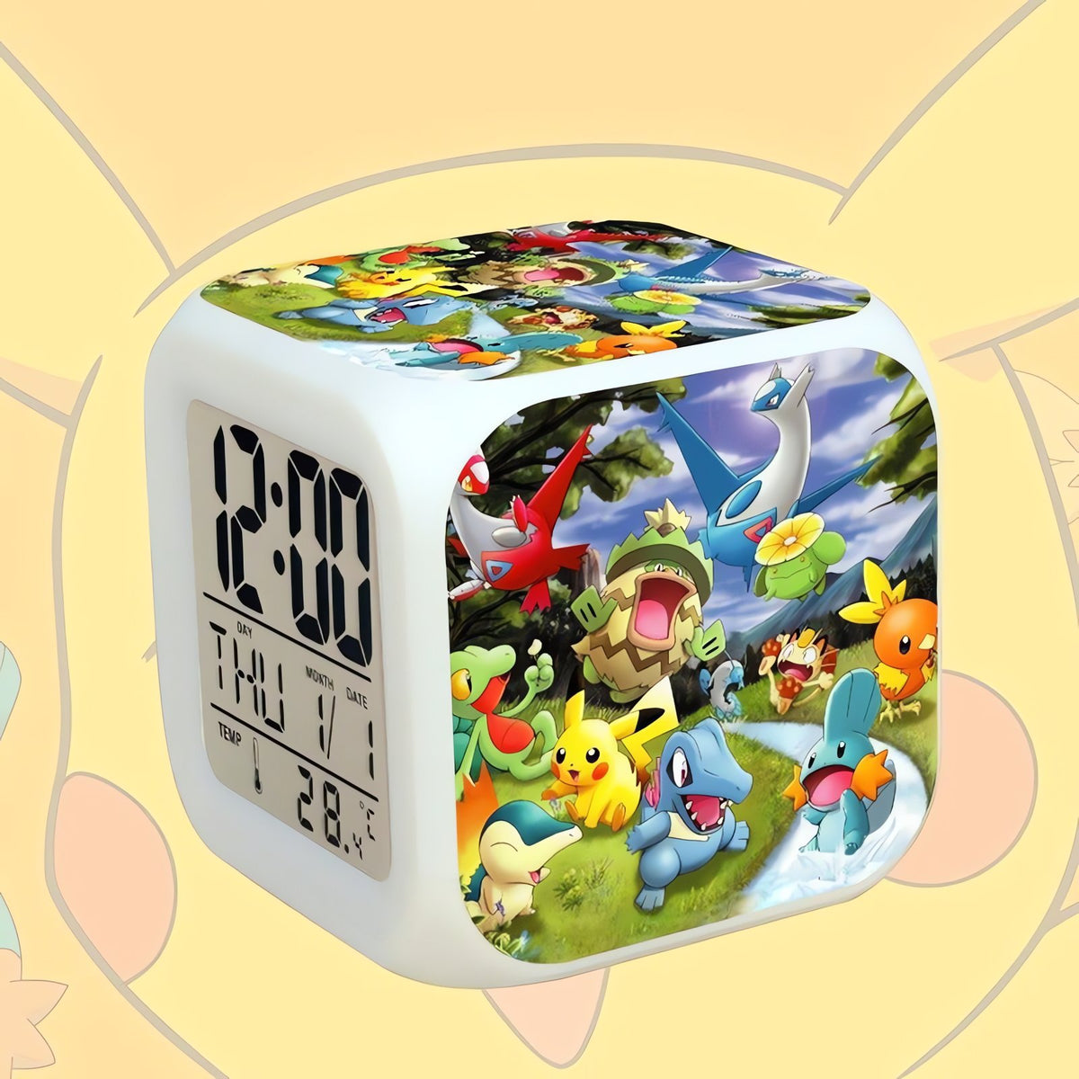 Pokémon GO LED alarm clock cube – Pokémon 1