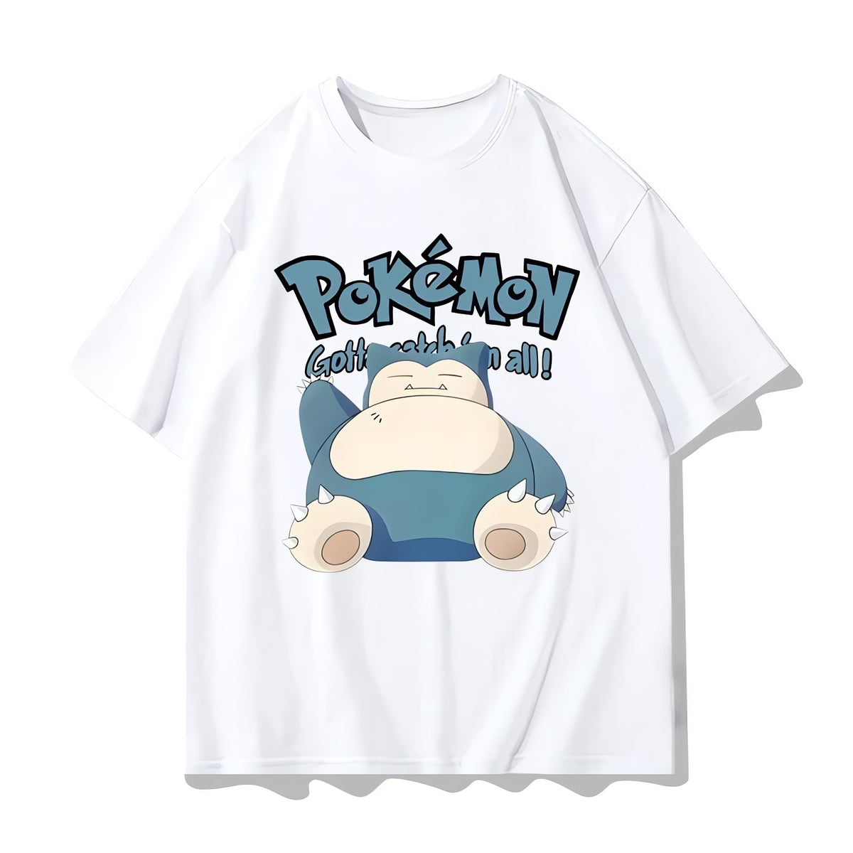 White Pokémon Gotta Catch 'Em All T-shirt – Snorlax