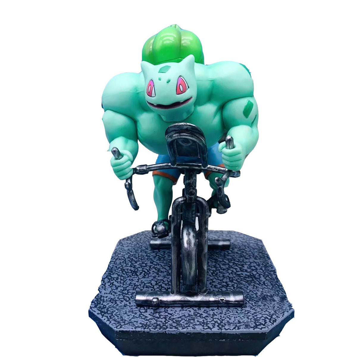 Muscular Pikachu gym figure with dumbbell – photo 12