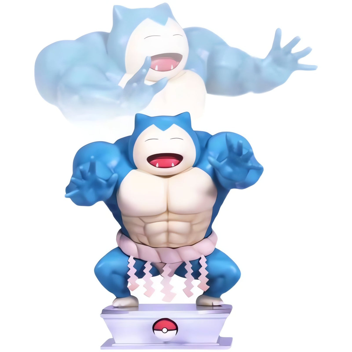 Muscular Pikachu gym figure with dumbbell – Snorlax