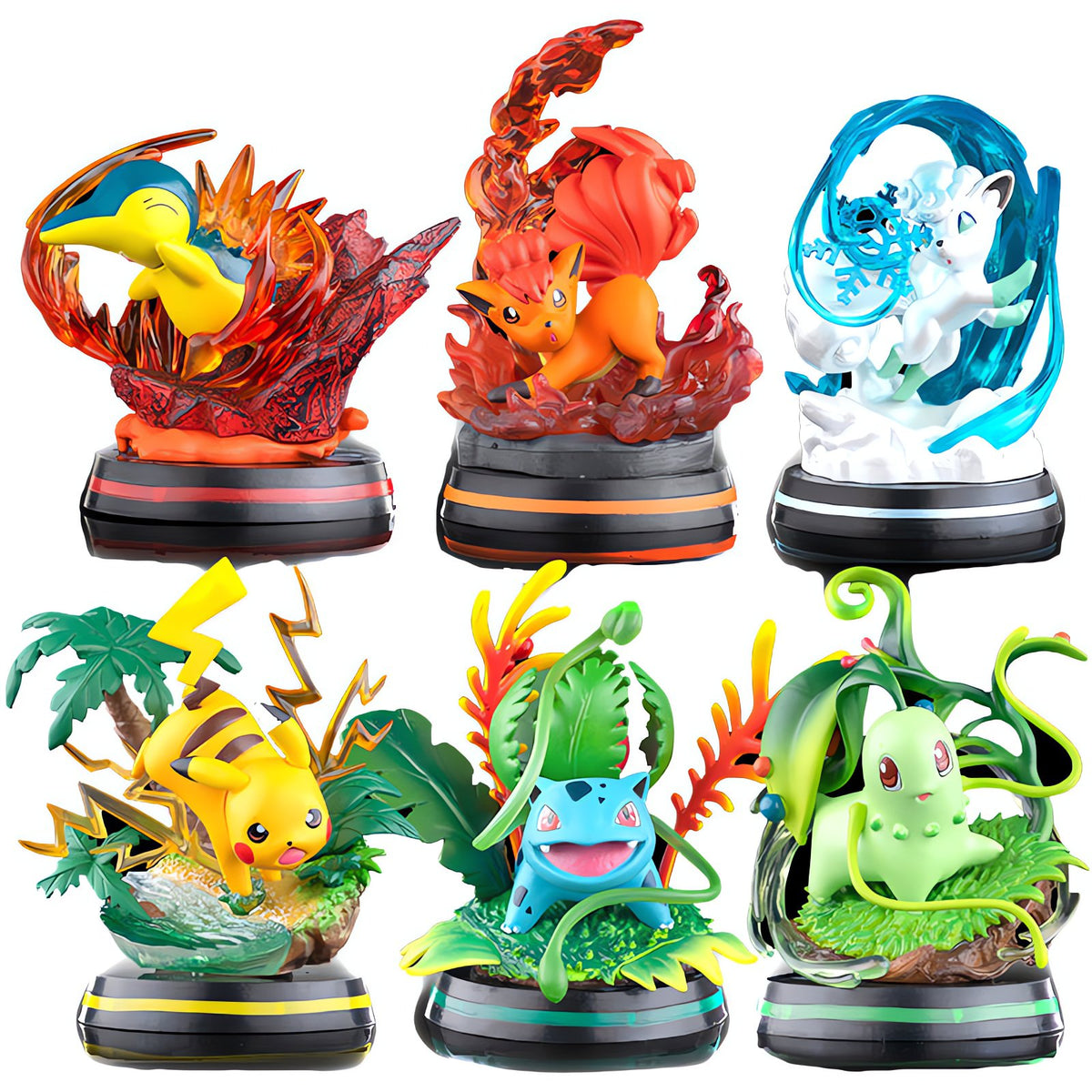 Pokémon habitat figures, Bulbasaur on grass