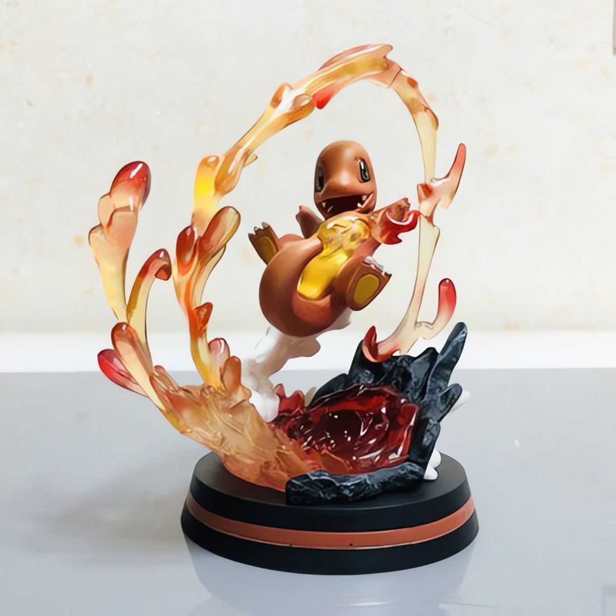 Pokémon habitat figures, Bulbasaur on grass – Charmander