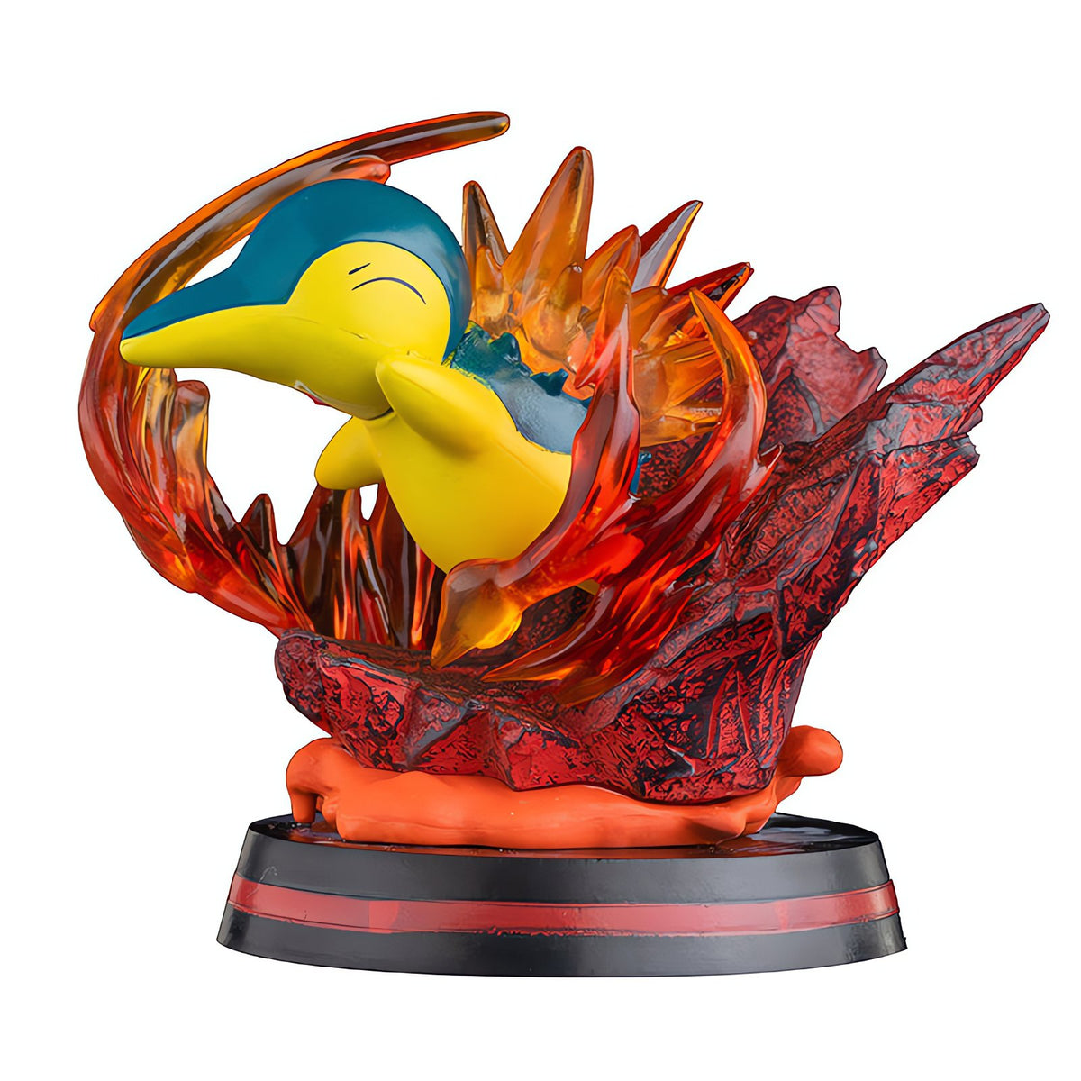 Pokémon habitat figures, Bulbasaur on grass – Cyndaquil