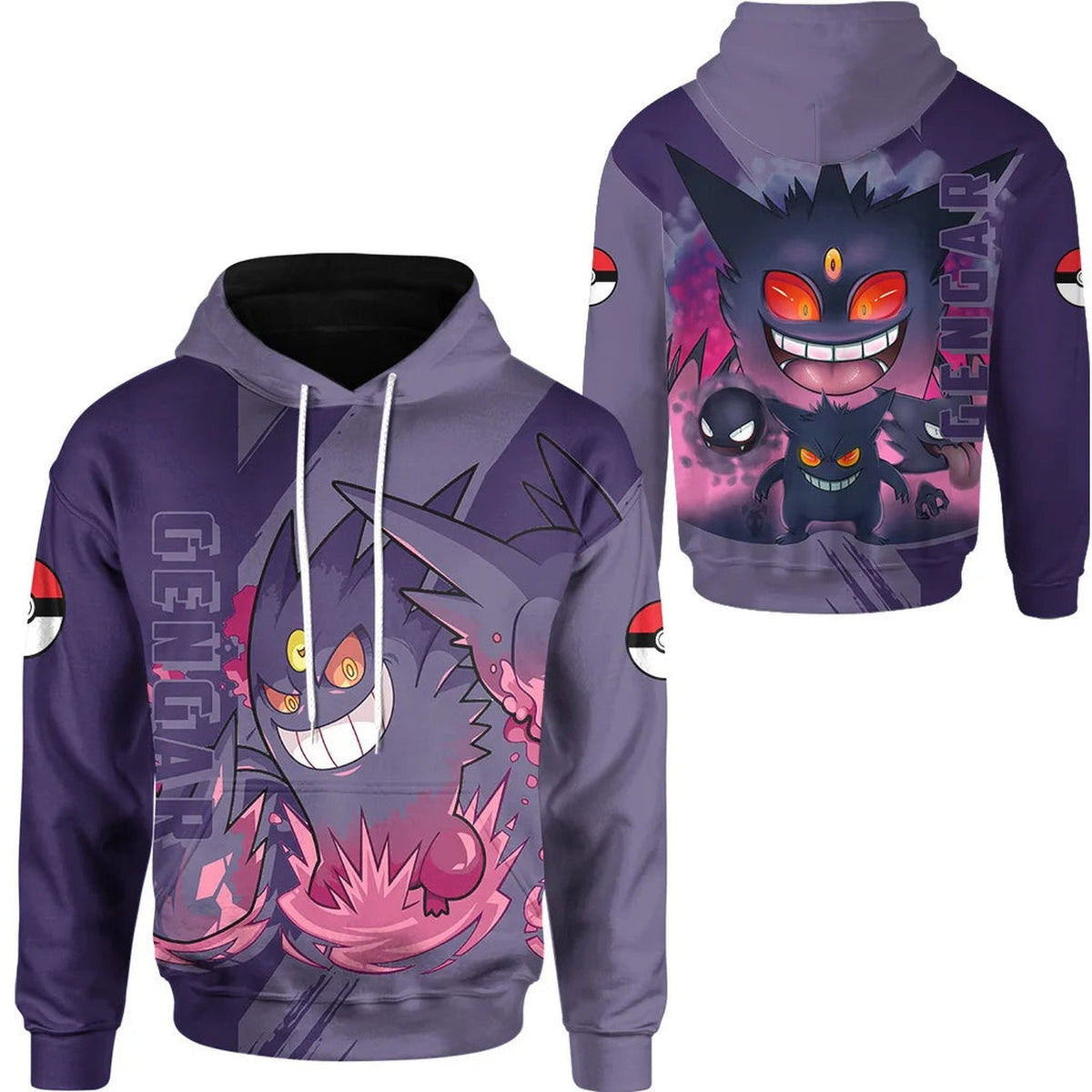 Pokémon hoodie with Gengar design – Gengar
