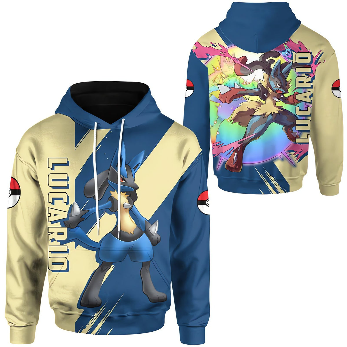 Pokémon hoodie with Gengar design – Lucario