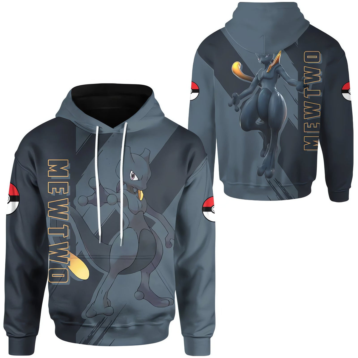 Pokémon hoodie with Gengar design – Mewtwo