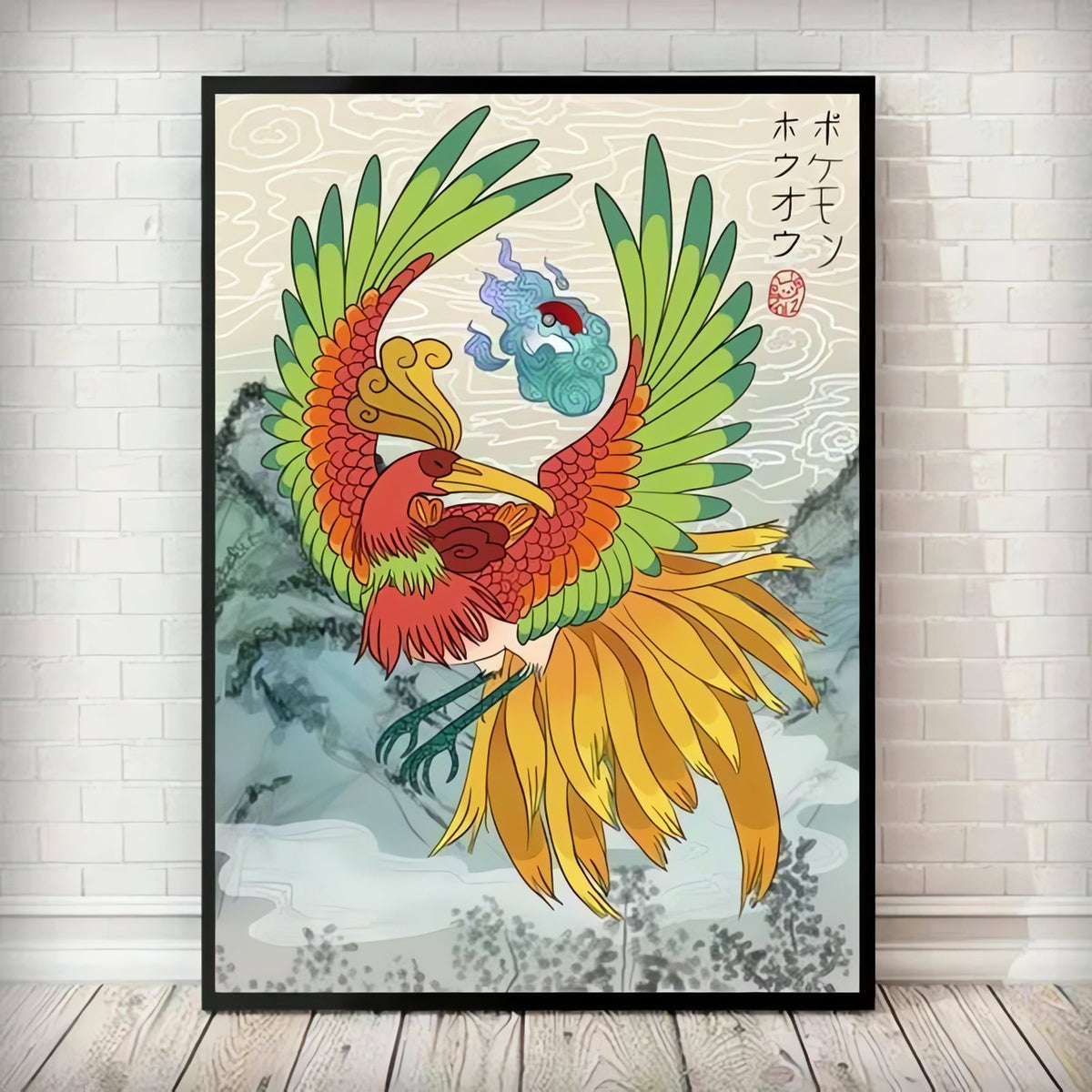 Pokémon wall poster in Japanese style – F