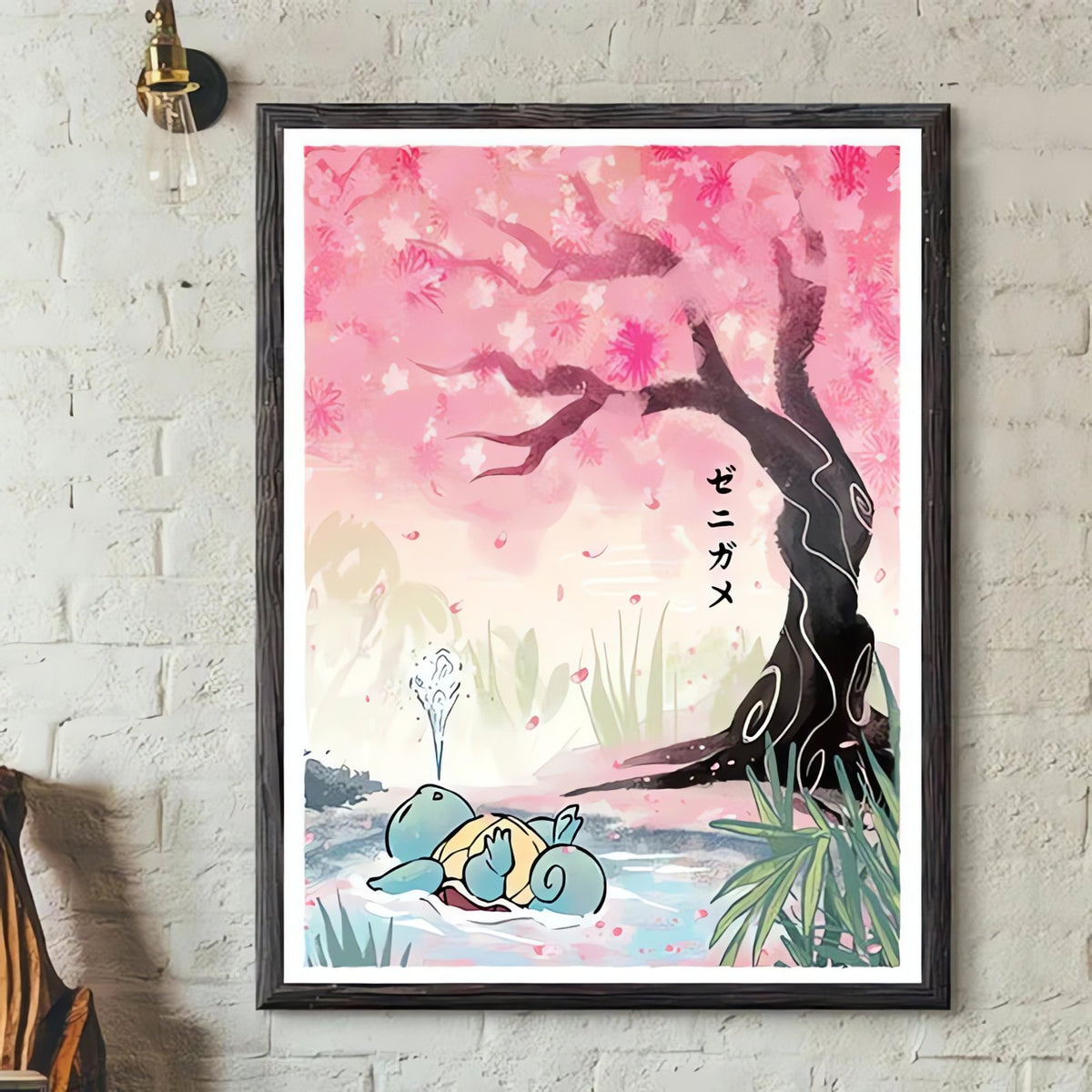 Pokémon wall poster in Japanese style – Squirtle