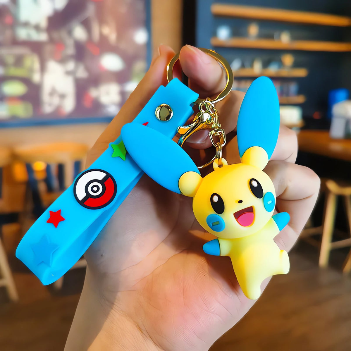 Pokémon keyrings with Pikachu and Charmander – Minun