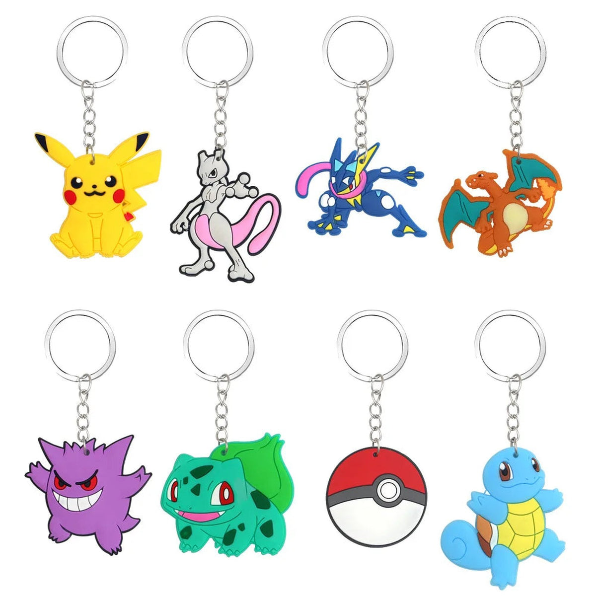 Pokémon keyring charms