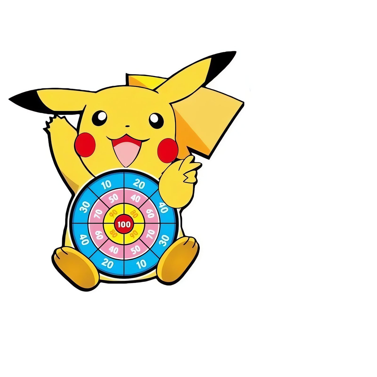 Pokémon kids' dart game with soft dartboard – Pikachu
